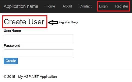 Register page